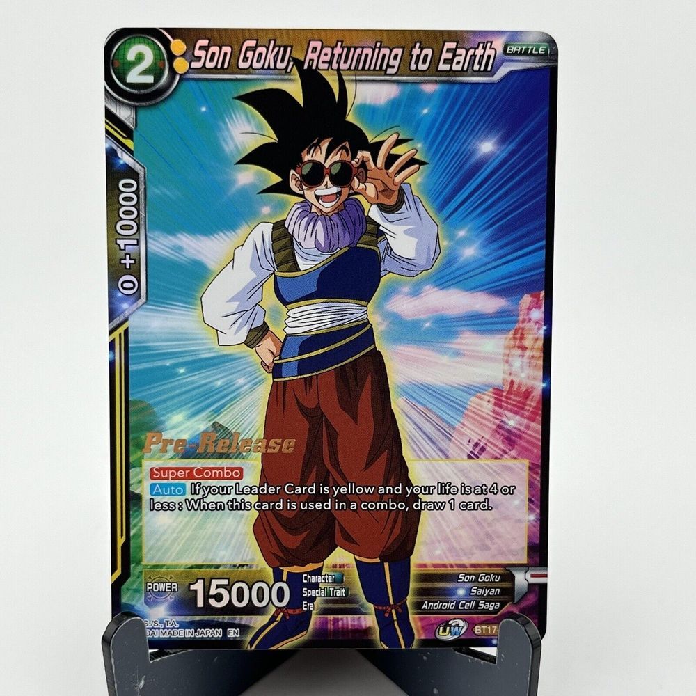 Pre-Release DBS CCG Ultimate Squad Son Goku, Returning to Earth‎